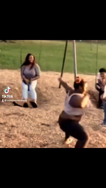 Kids having a dance battle