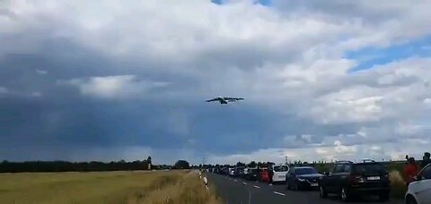 The recent arrival of the Antonov An-225 Mriya strategic transport aircraft in Leipzig, Germany.