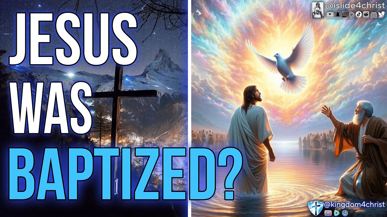 Why would JESUS need to be BAPTIZED if hes SINLESS?!