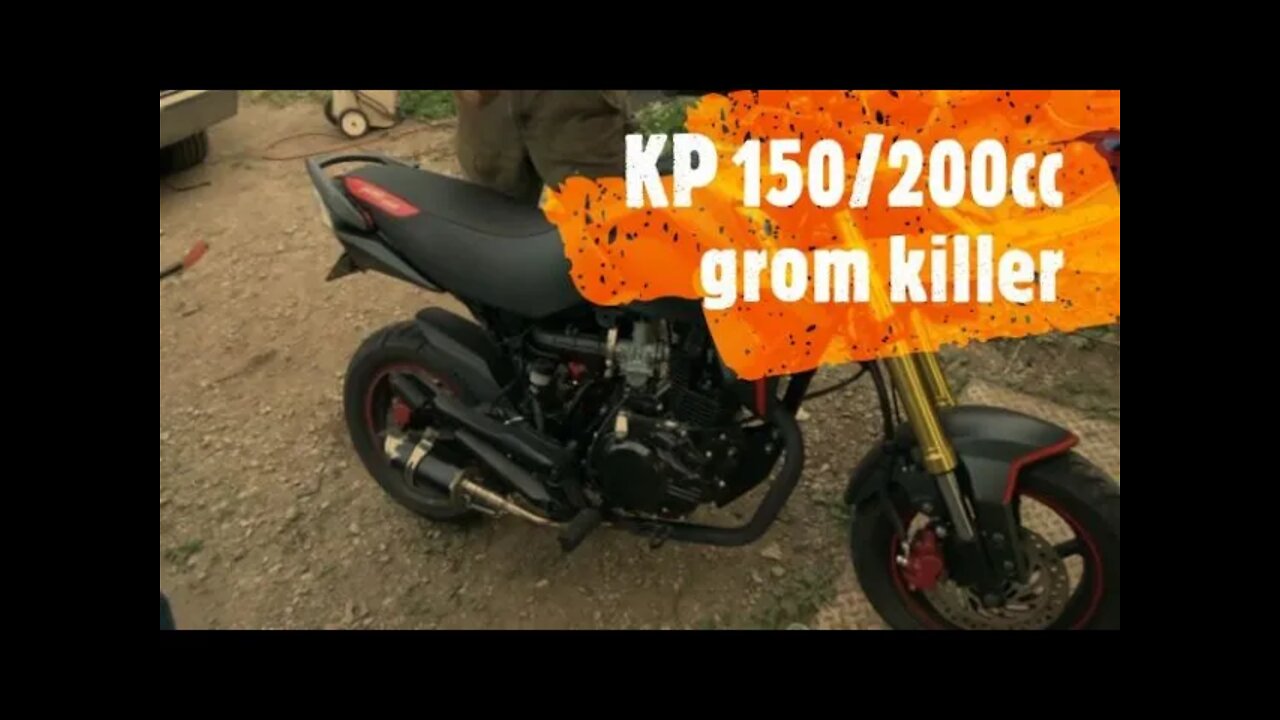 Lifan mini KP 150cc carburetor up grade big bore kit 200cc GROM KILLER PART 1
