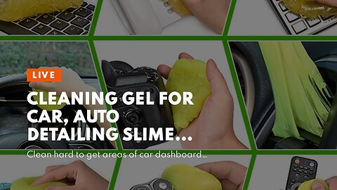 Cleaning Gel for Car, Auto Detailing Slime Mud, Putty Cleaner Dust Removal, Vehicle Interior So...