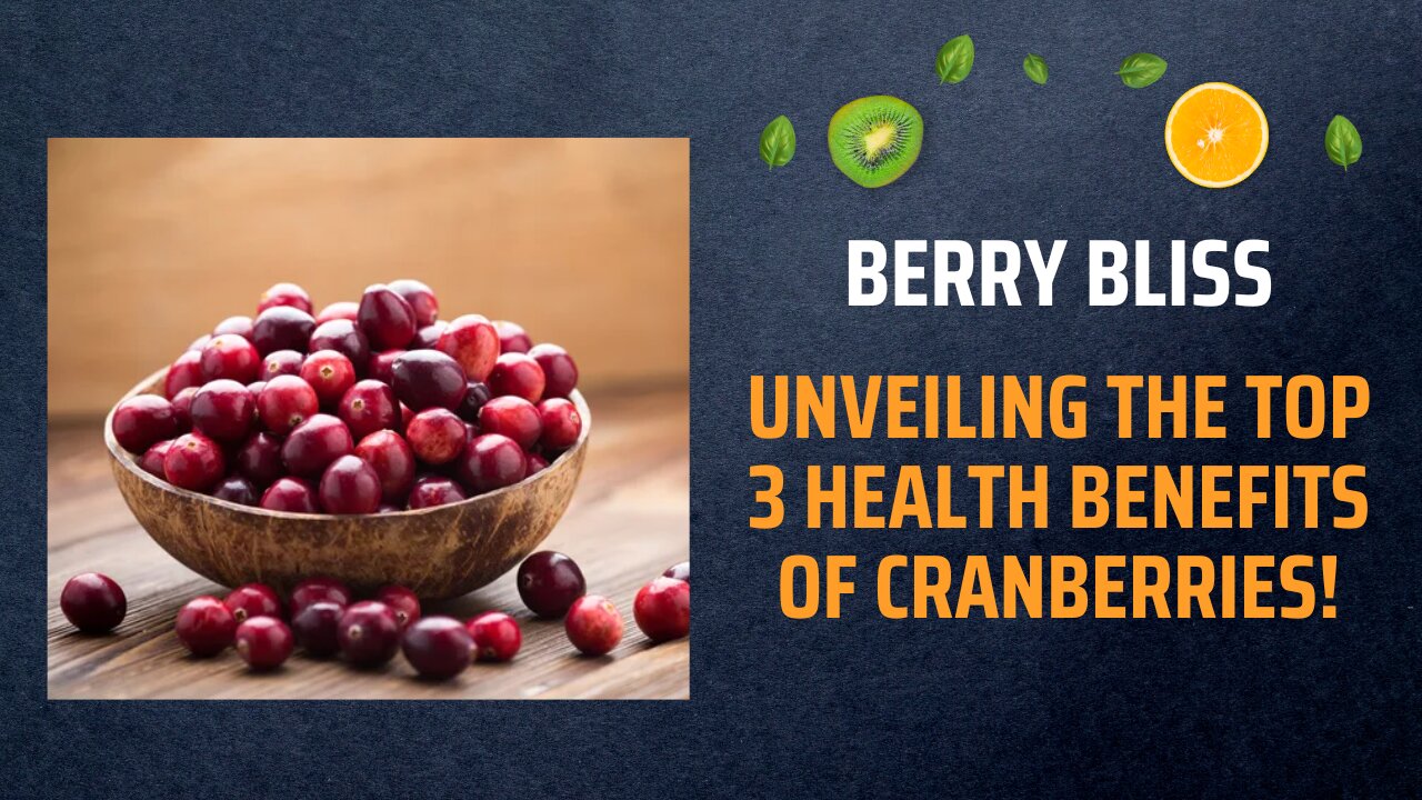 "Berry Bliss: Unveiling the Top 3 Health Benefits of Cranberries! 🍒"