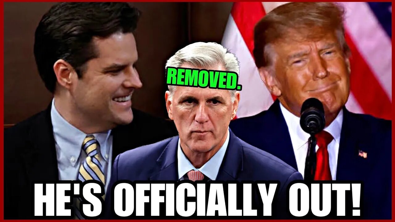 **OH SH*T!! Kevin McCarthy is GETTING REMOVED as Speaker!! MATT GAETZ DROP THE HAMMER🔥🔥