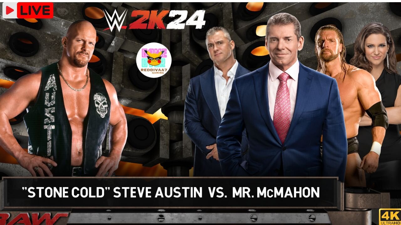 WWE 2K24 Stone Cold Vs. Vince Mc Mahon | Monday Night RAW