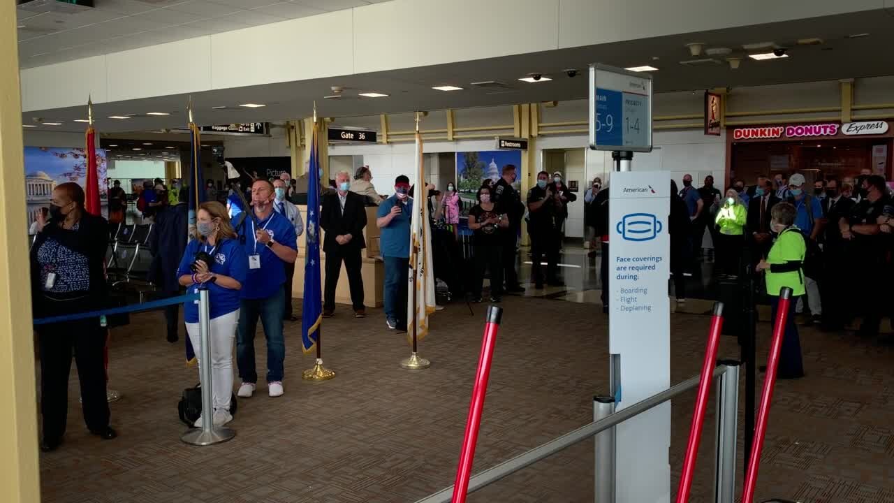 Veterans arrive in Washington. D.C.