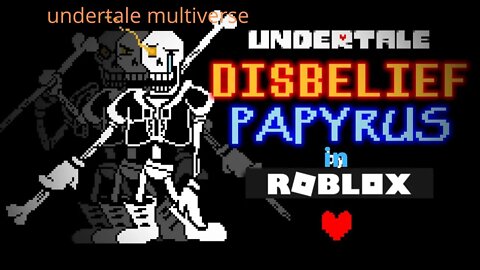 undertale multiverse roblox disbelief