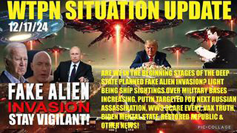 FAKE ALIEN INVASION, JACO, LIGHT BEING SHIPS, PUTIN A TARGET, VAX, BIDEN “BRAIN-DEAD”