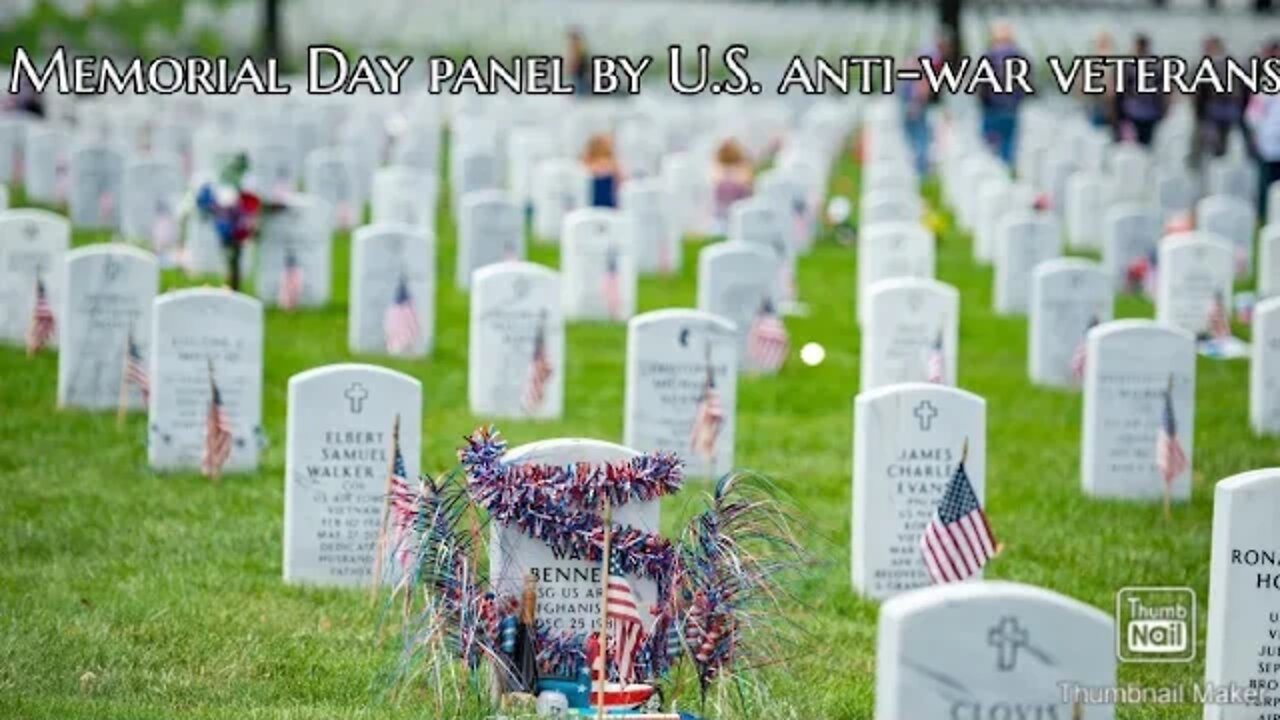 Memorial Day panel by anti-war veterans