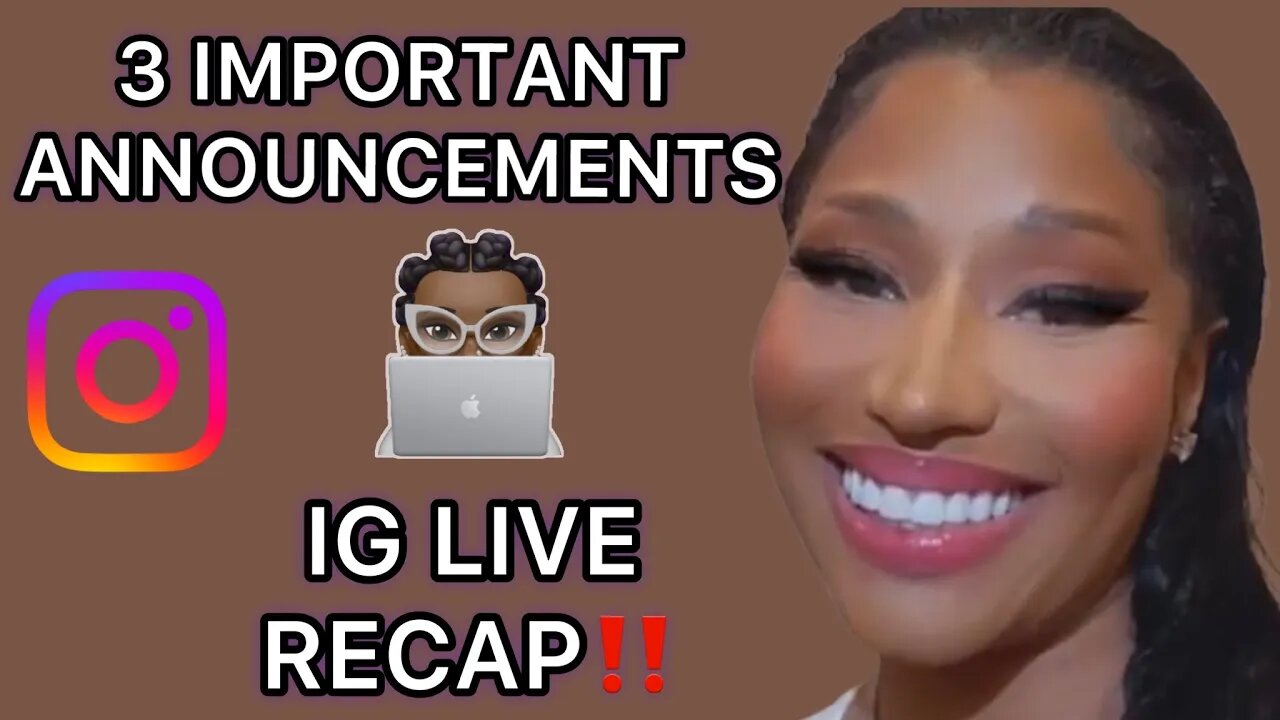 RECAP — NICKI MINAJ DELAYS ALBUM [AGAIN]?! SHADES DJ ENVY & LAUNCHES NEW PERFUME ON IG LIVE 10.24.23