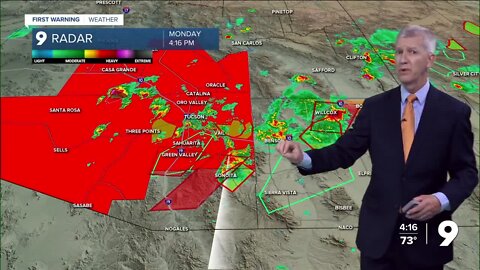 Storms will continue to impact the Tucson area through the evening