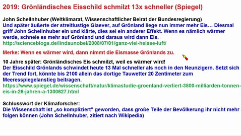 Klimamärchen für Erwachsene ►Grönland Eis schmilzt 13x schneller als früher