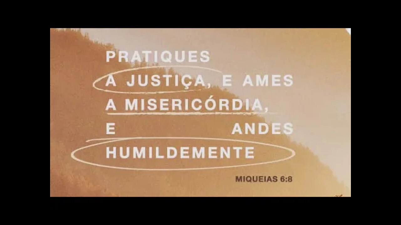 Reflexão sobre Miqueias 6:8