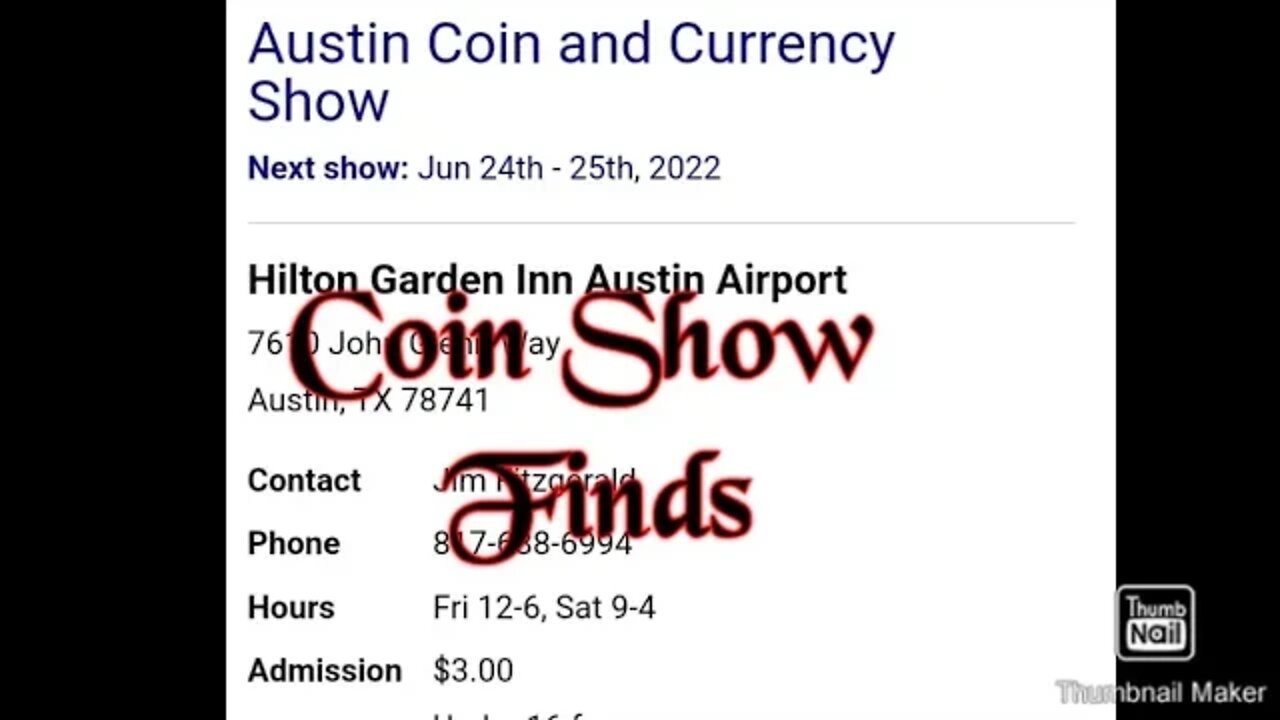 Austin Coin Show Finds and a Quick Mail Call