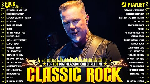 Metallica, Queen, Nirvana, Pink Floyd, Bon Jovi, ACDC, Guns N Roses 🔊 Classic Rock Playlist