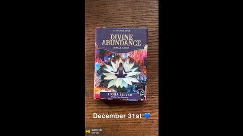 December 31st oracle card: inner child