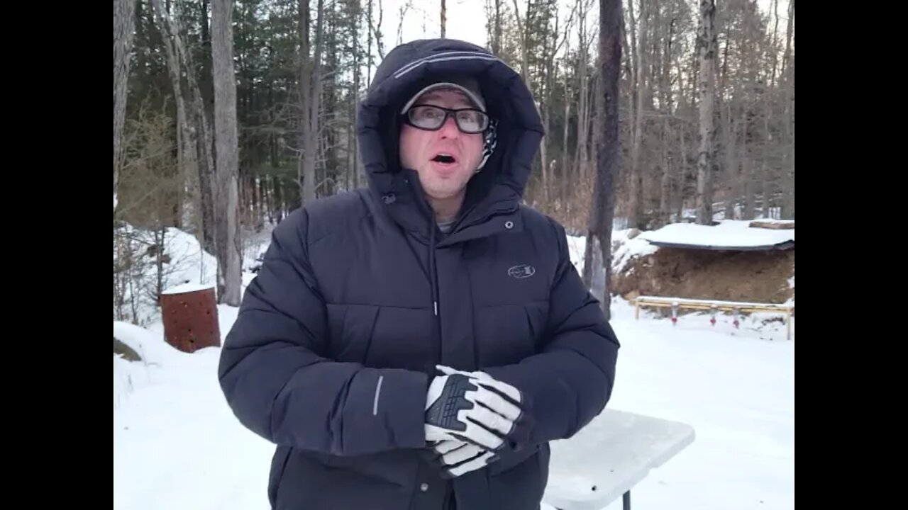 Polymer 80 Holster Draw Shoot in 10° - winter gloves