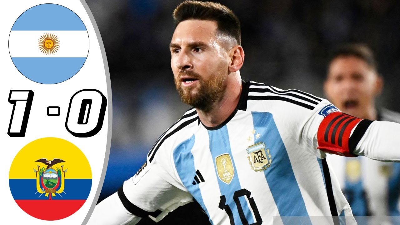 Messi Goal 💥 Argentina vs Ecuador 1-0 - All Goals & Highlights - 2023