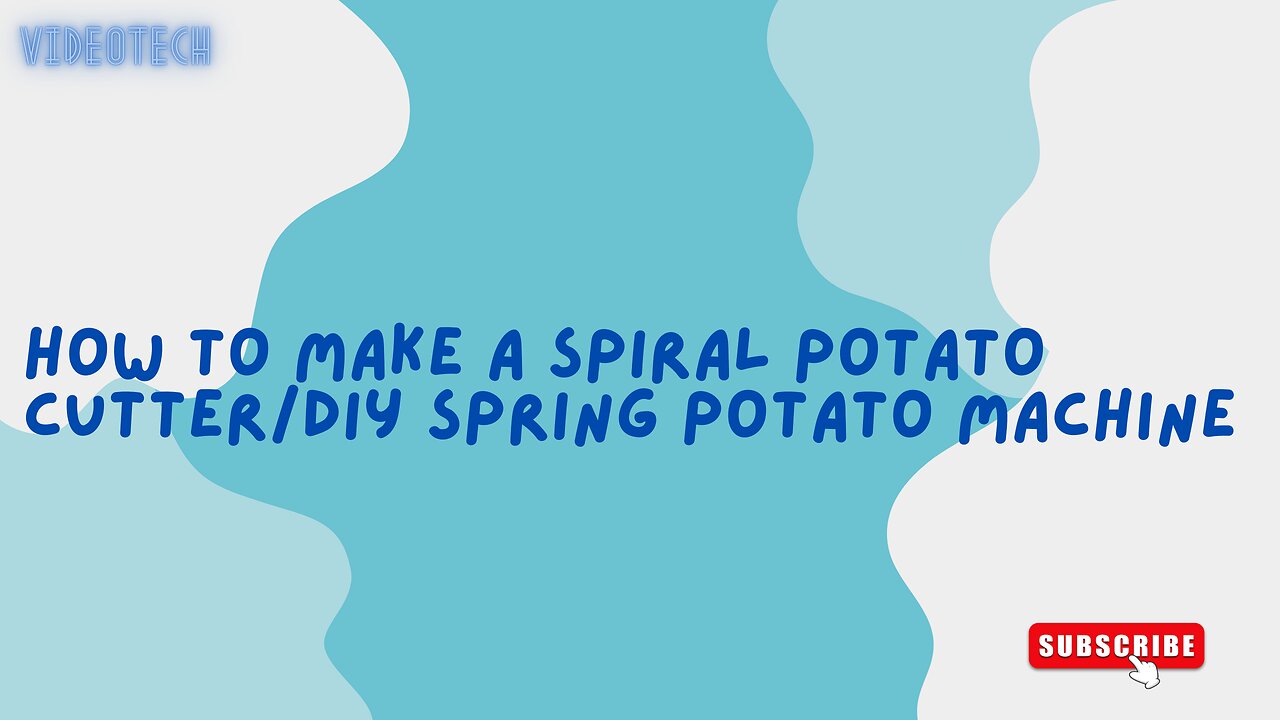 How To Make A Spiral Potato Cutter - DIY Spring Potato Machine