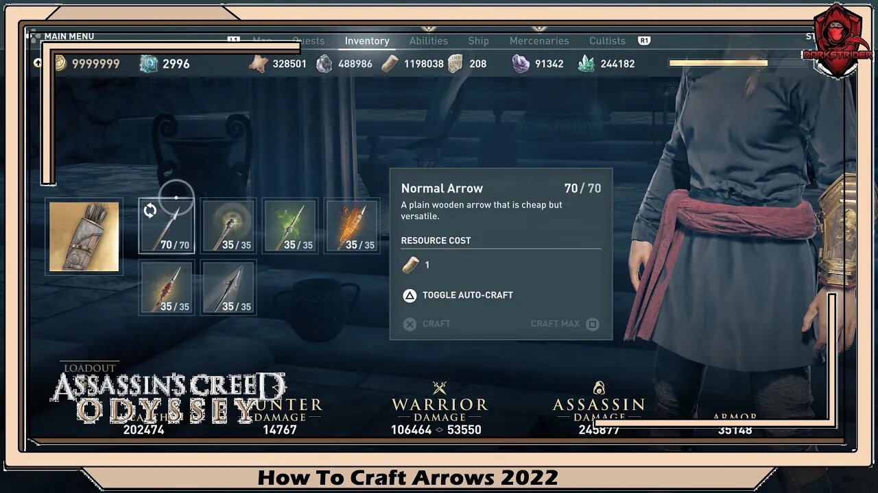 Assassin's Creed Odyssey- How to Craft Arrows 2022