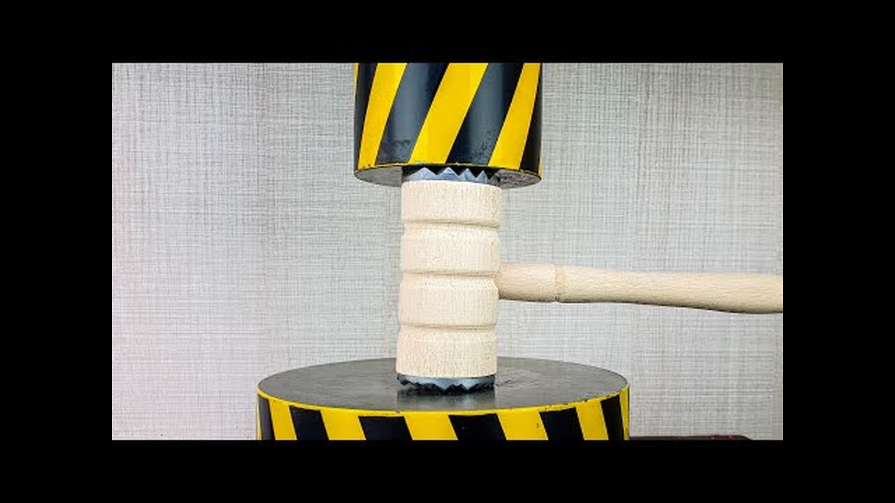 Hydraulic Press vs Wooden Hammer