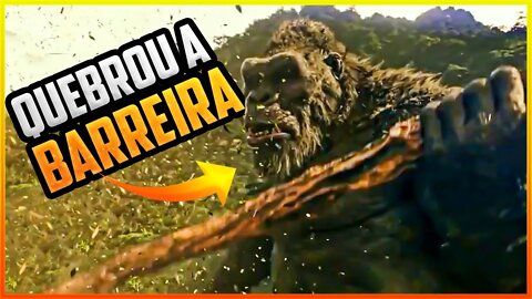 KING KONG TENTANDO QUEBRAR A BARREIRA [kong foi preso, impressionante !!]