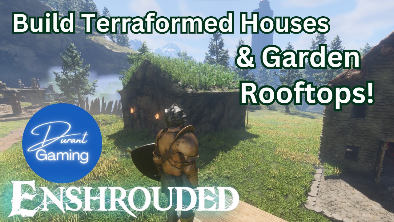 Enshrouded Building Using Terraforming | Garden Rooftops!