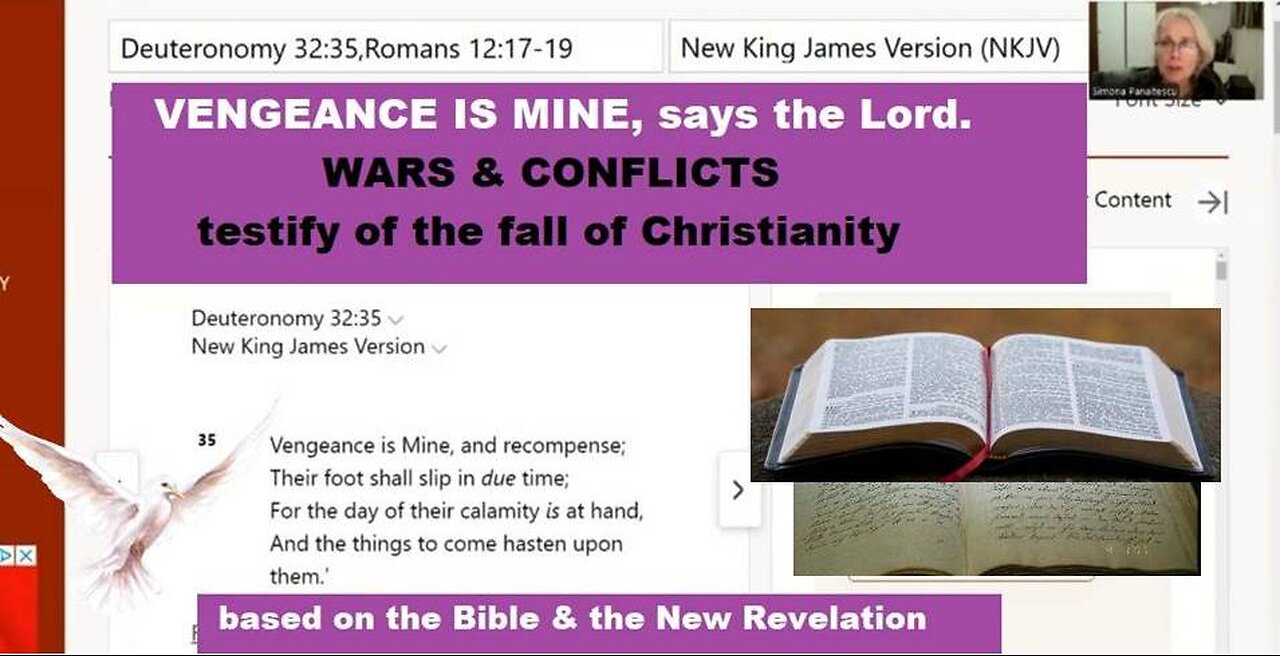 VENGEANCE IS MINE says the LORD. WARS & CONFLICTS testify of the fall of Christianity