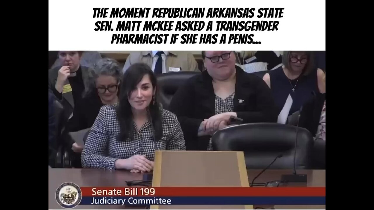 Senator asks a transgender if she had pen"s