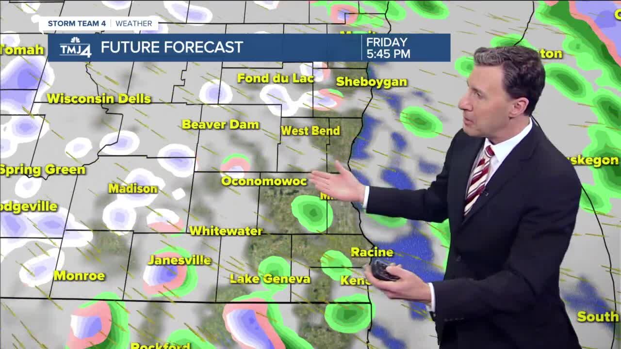 Windy, rainy Friday with snow squalls possible this afternoon