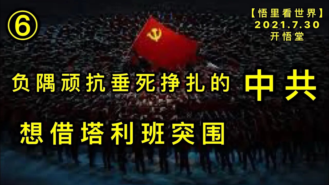 KWT2171(6)想借塔利班突围-负隅顽抗垂死挣扎的中共20210730-4【悟里看世界】