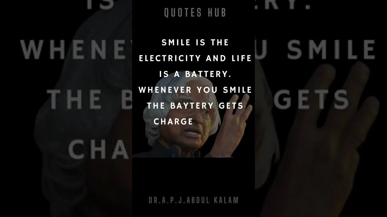 One of the Most Inspiring Quotes from APJ Abdul Kalam || #quotes || #shorts