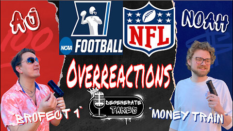 NFL & CFP Rankings Overreactions