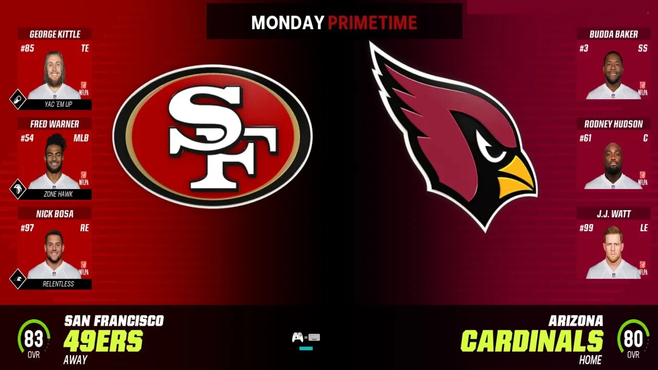 Madden 23 49ers Vs Cardinals Week 11 Cpu Vs Cpu