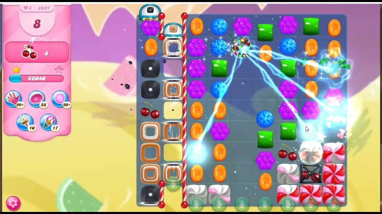 Candy Crush Level 3937 Talkthrough, 26 Moves 0 Boosters
