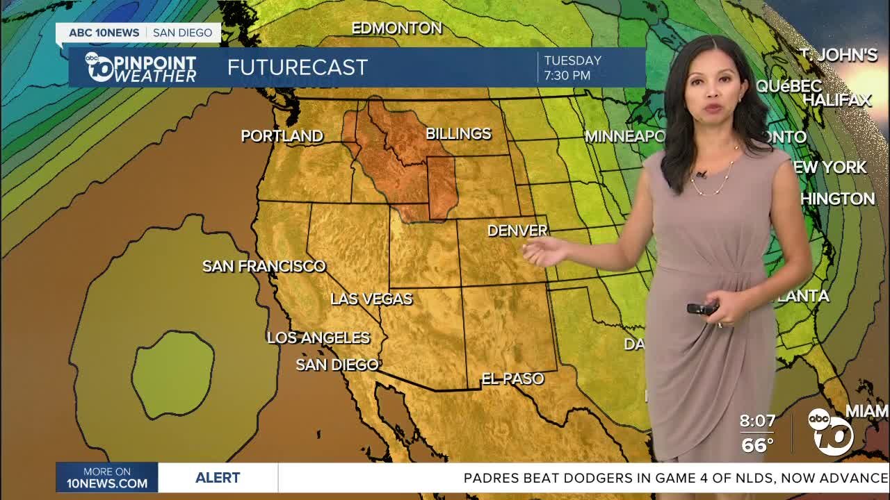 ABC 10News Pinpoint Weather for Sun. Oct. 16, 2022