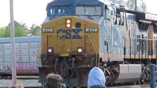 CSX Q215 Autorack Train from Fostoria, Ohio September 25, 2021