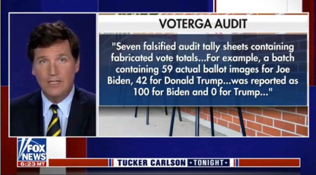 BOOM - Tucker Carlson Exposes that CRIMINAL VOTER FRAUD took place in Fulton County, Georgia