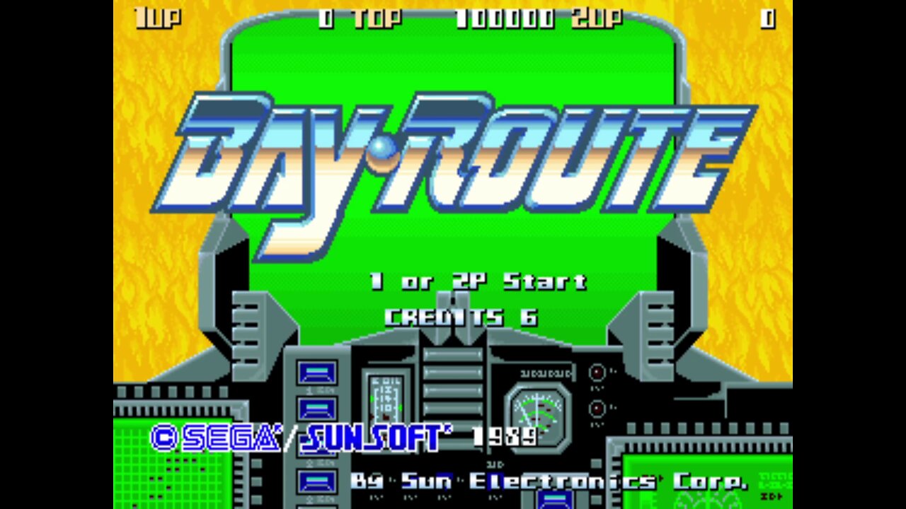 Bay Route Arcade Game, Sunsoft Sega 1989, playthrough