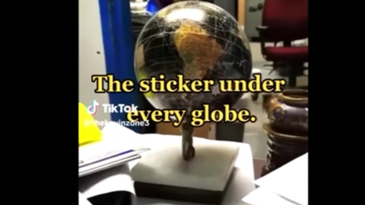 The Sticker Under Every Globe! “Globes Are Not Meant For Educational Purposes!”