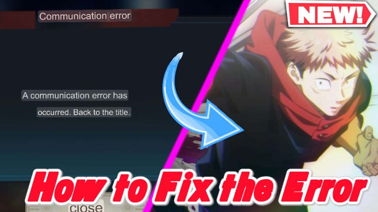 How to fix Juiutsu Kaisen Phantom Parade Error!