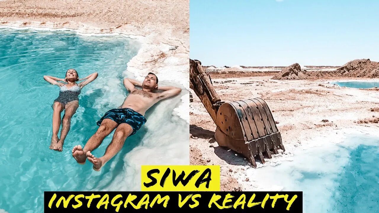 Hidden Truth about Siwa Oasis Salt Flats | Instagram vs Reality | Cleopatra Pool/ Bath Travel Video