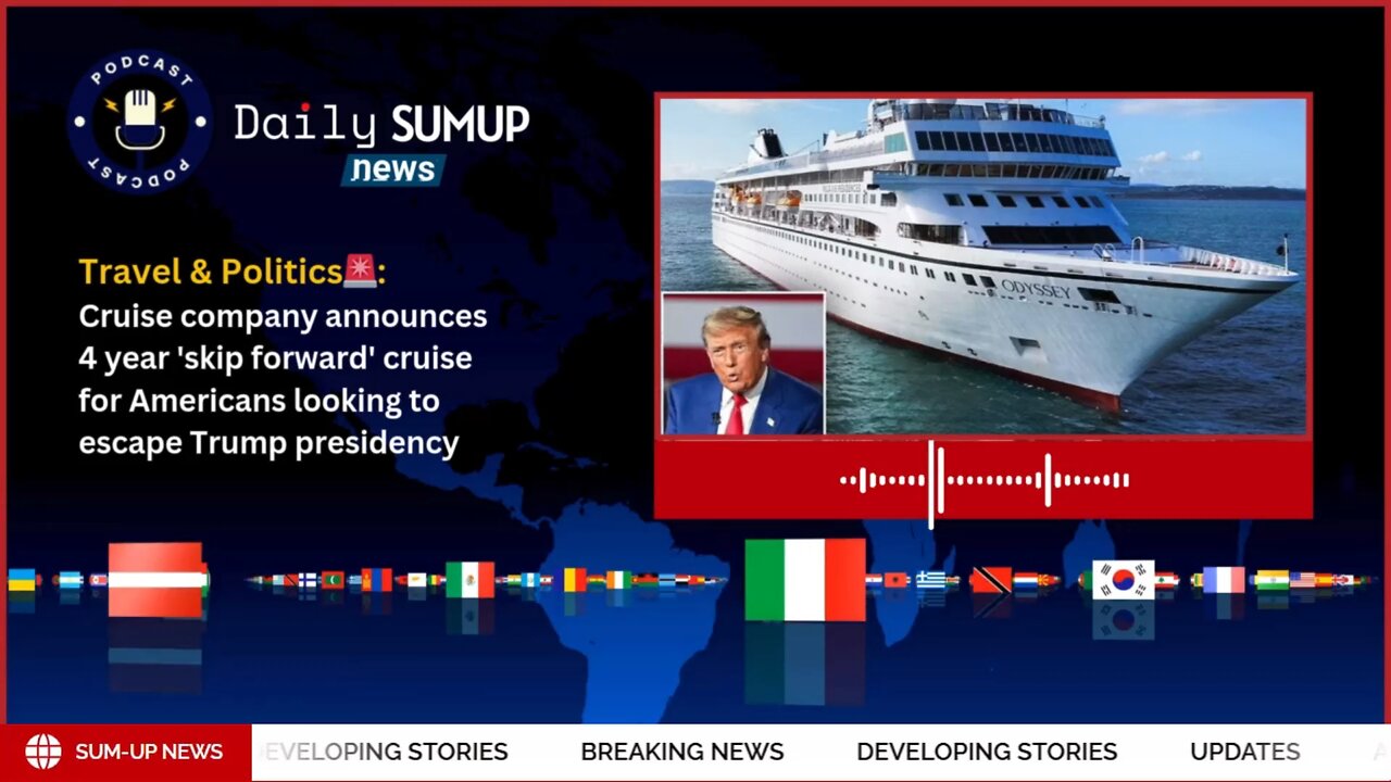 Cruise Company Announces 4-Year 'Skip Forward' Cruise to Escape Trump Presidency