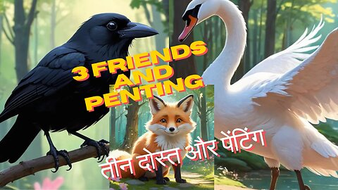 three friends and penting