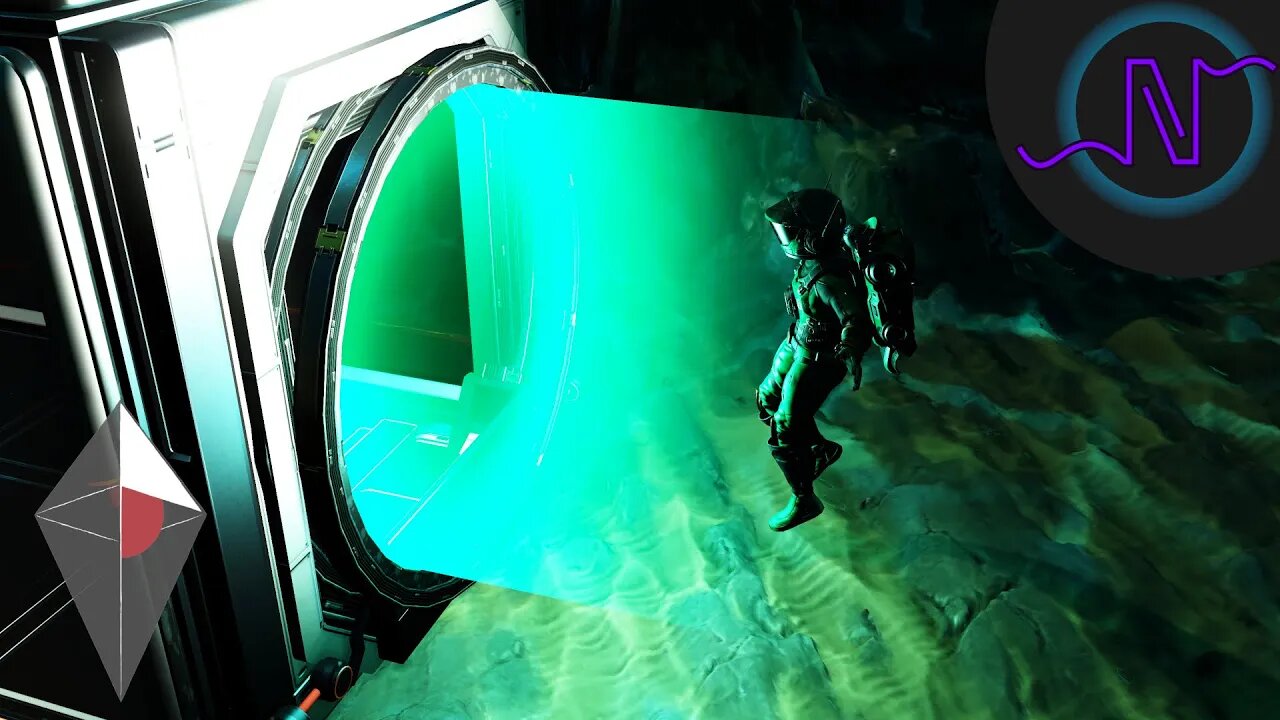 Building A WATERTIGHT DOOR At My New Base - No Man's Sky Exo Mech - E68