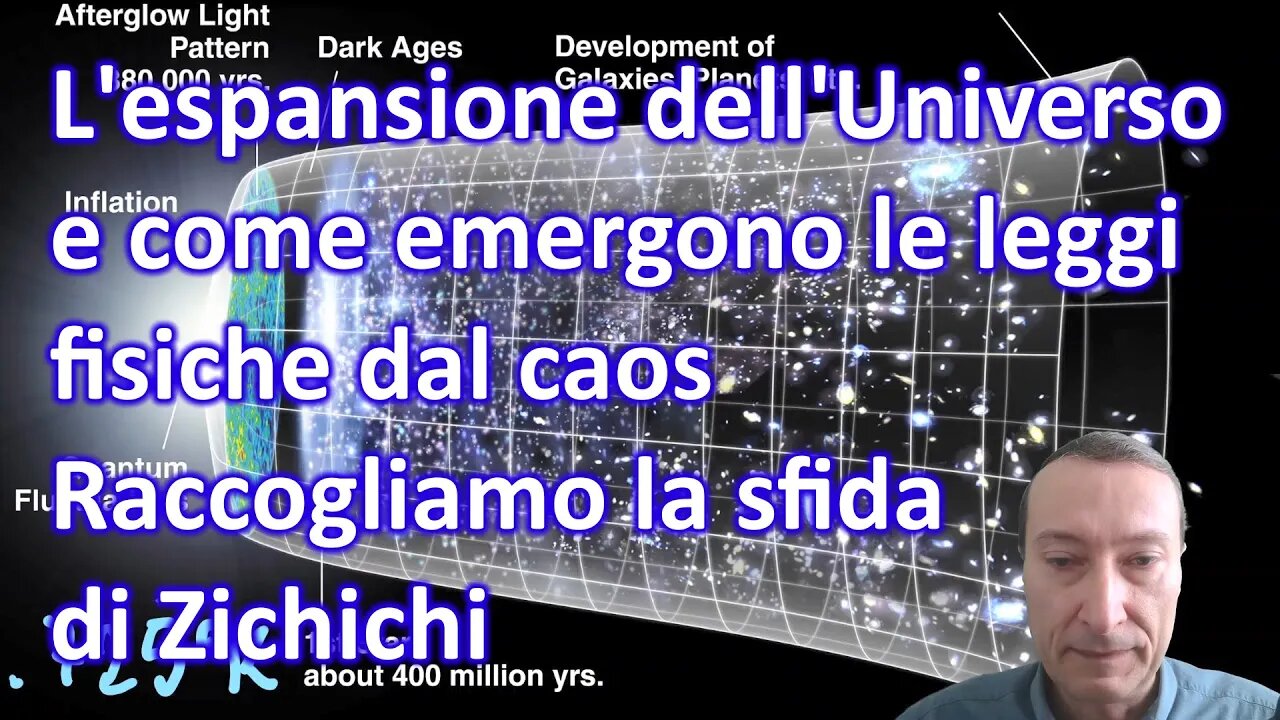 L'espansione dell'universo Come emergono le leggi fisiche dal caos Raccogliamo la sfida di Zichichi