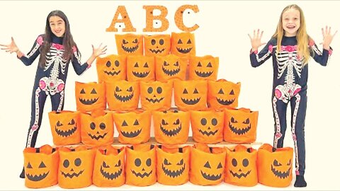Funny English Alphabet from Nastya and Evelyn