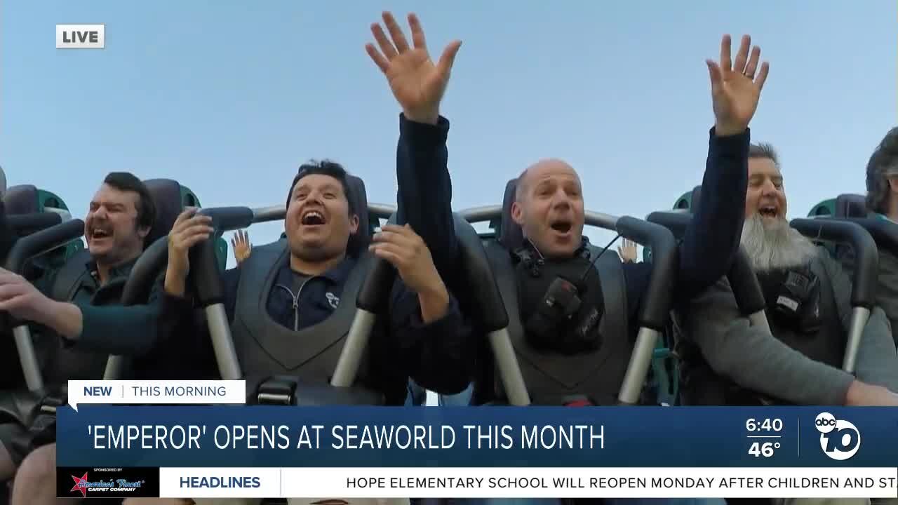 SeaWorld's newest thrill ride set to open in March