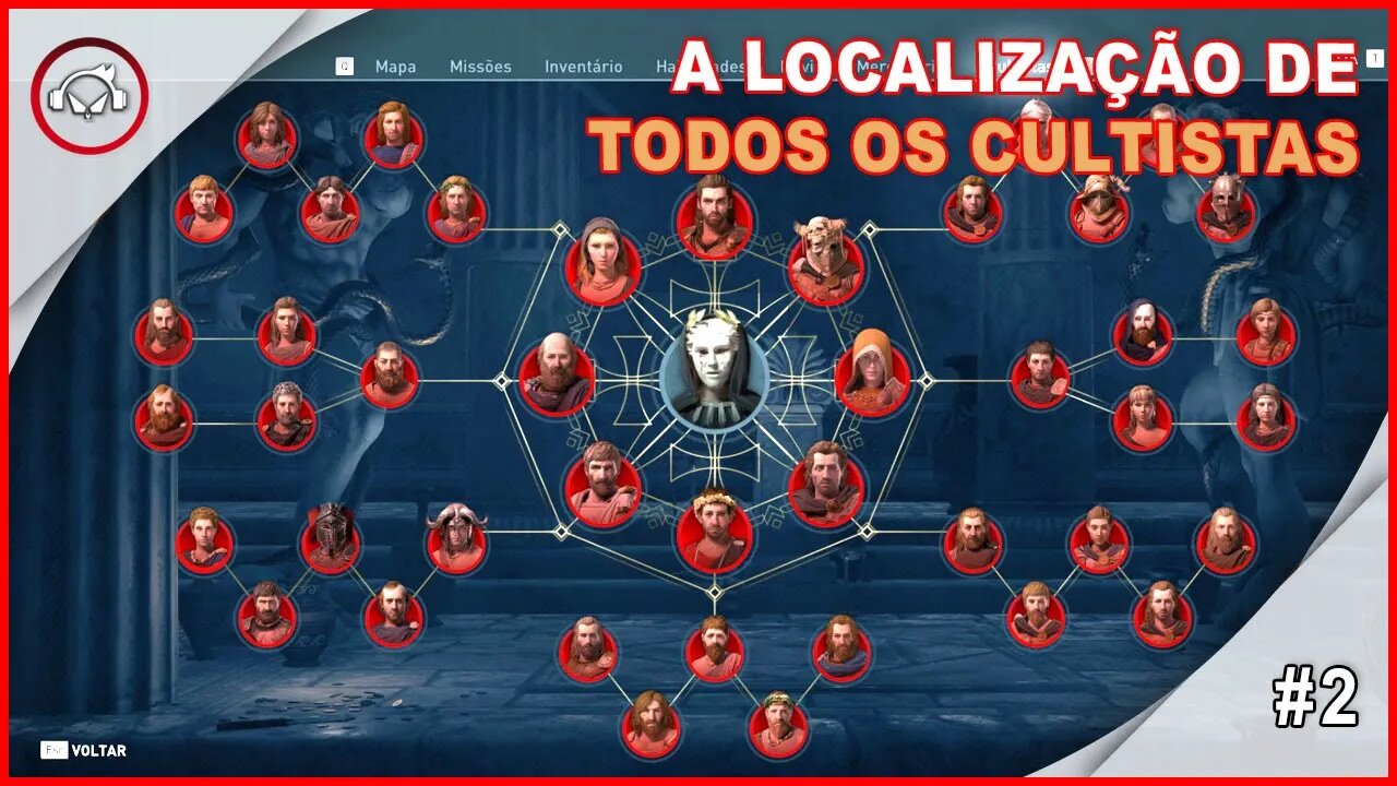 Assassins Creed Odyssey A Localização De Todos Os Cultistas - Portugues PT-BR #2