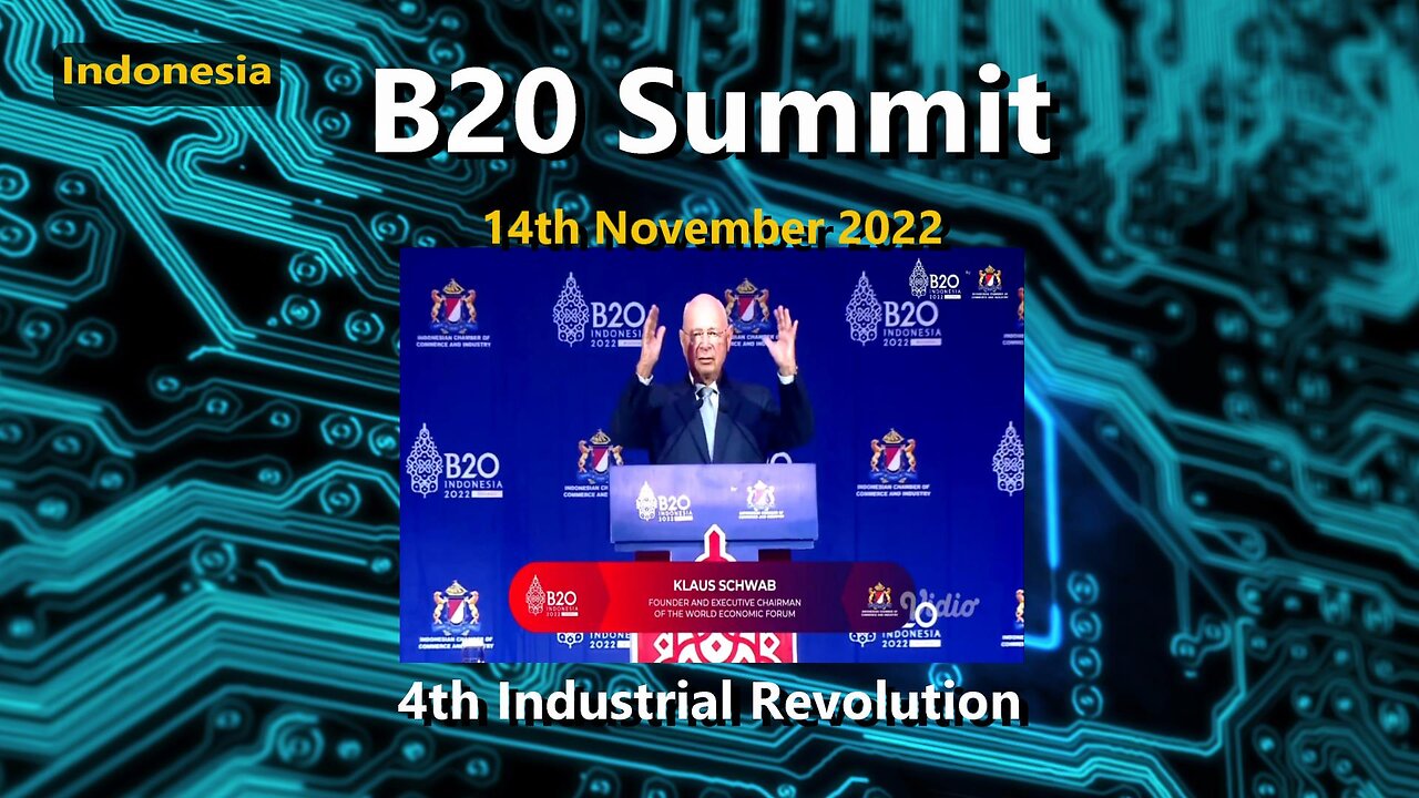 B20 Summit (Indonesia) 4th Industrial Revolution. Nov 2022