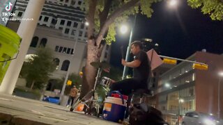 Drumming on 6th street Austin